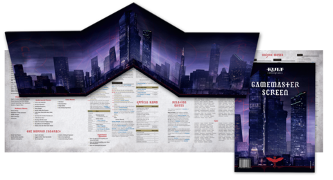 KULT: Spielleiterschirm – Essentielles Zubehör für Horror-Rollenspiel, Übersicht und Regeln auf einen Blick