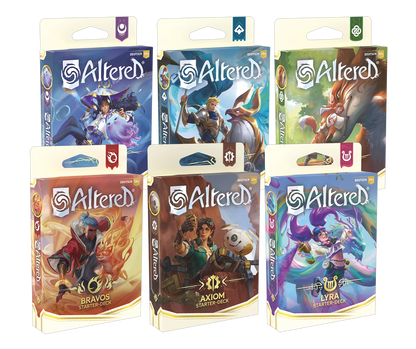 Altered: Jenseits der Tore – Starter-Deck-Mix-Display für das Sammelkartenspiel