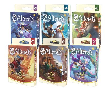 Altered: Jenseits der Tore – Starter-Deck-Mix-Display für das Sammelkartenspiel